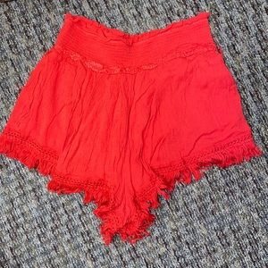 Free People red shorts